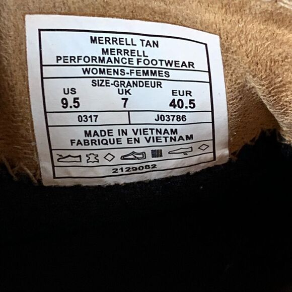 Merrell~Women’s Tan~Nubuck Sneaker~Size 9.5 - Picture 9 of 9